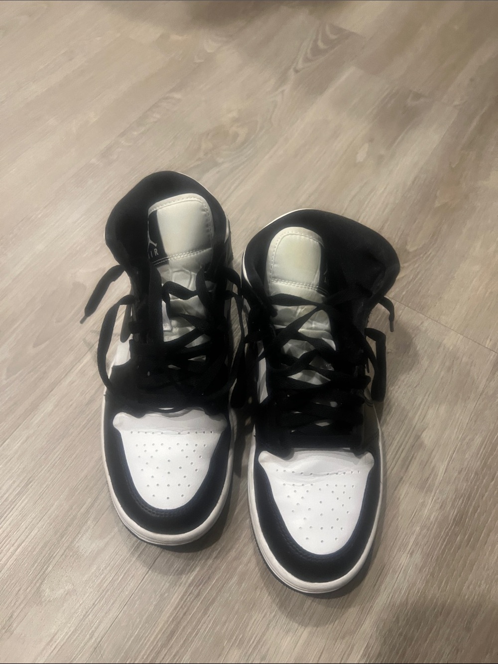 Jordan Men's High-Top Sneakers — Black & White